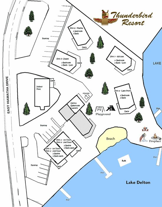 Thunderbird Resort Map